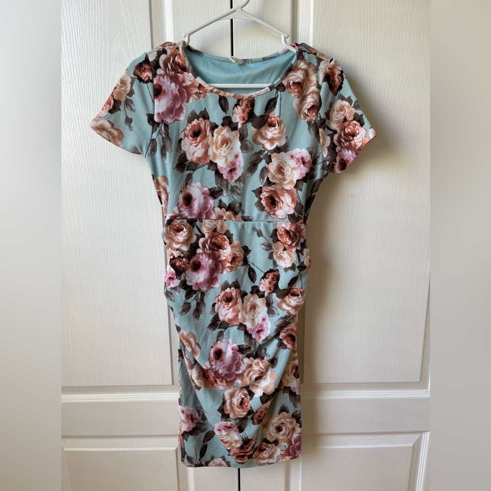 Size L Pink Blush Maternity Dress